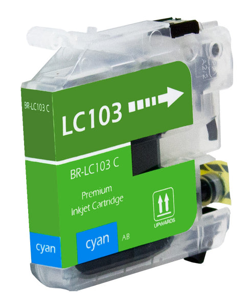 LC103C Brother Inkjet Compatible Cartridge, Cyan, 11.4ML