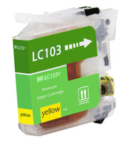 LC103Y Brother Inkjet Compatible Cartridge, Yellow, 11.4ML