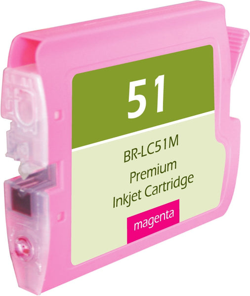 LC51M Brother Inkjet Compatible Cartridge, Magenta, 20ML