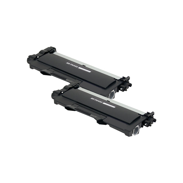 TN450 Brother Compatible Toner, Black, 2.6K High Yield * 2 Pack