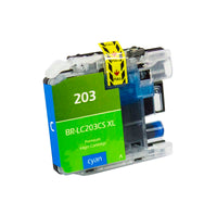 LC203CS Brother Inkjet Compatible Cartridge, Cyan, 9ML H.Yield