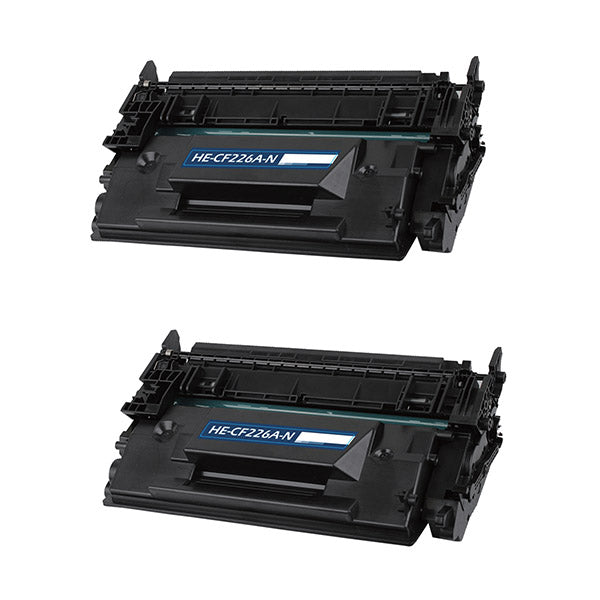 CF226A Hewlett-Packard Compatible Toner, Black, 3.1K Yield *2 Pack