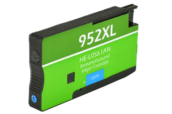 952XL Hewlett-Packard Inkjet Remanufactured Cartridge, Cyan, 20ML H.Yield