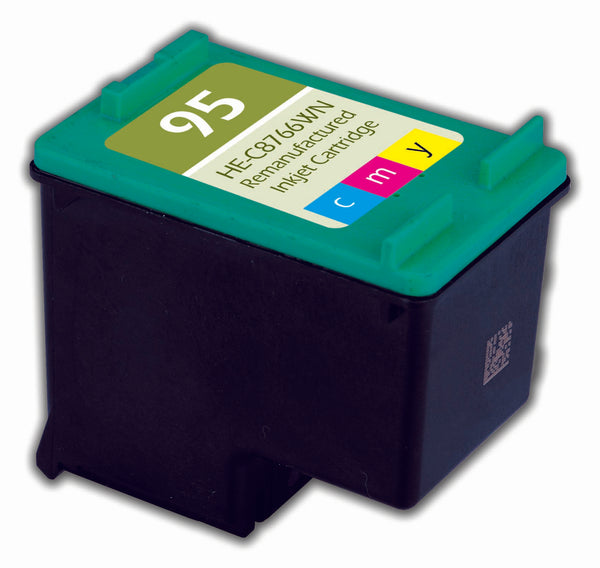 C8766WN Hewlett-Packard Inkjet Remanufactured Cartridge, CMY, 18ML