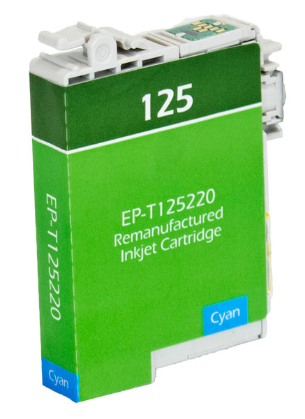 125 Epson Inkjet Remanufactured Cartridge, Cyan,  6.7ML