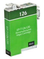 126 Epson Inkjet Remanufactured Cartridge,  Black,  11.7ML