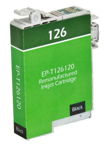 T126120 Epson Inkjet Remanufactured Cartridge,  Black,  11.7ML