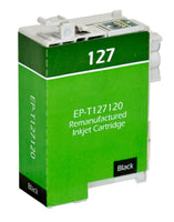 127 Epson Inkjet Remanufactured Cartridge, Black, 27ML